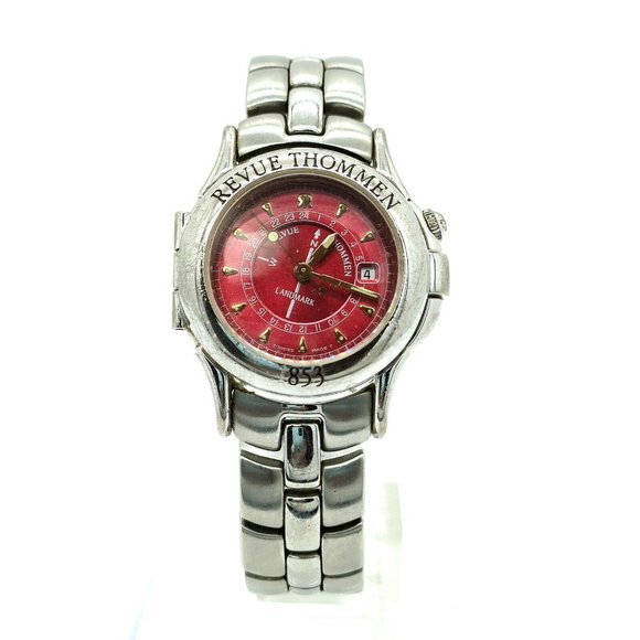REVUE THOMMEN Watch 2825003 Landmark 25mm Women's Reds X Silver 1306924 - Picture 1 of 9